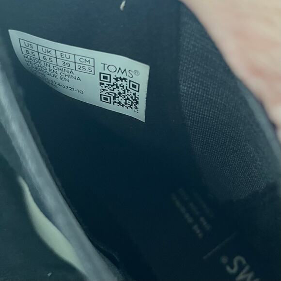 TOMS 'Cleo' US 8.5 Chelsea Black Suede Boot Slip On Ankle Bootie - Picture 10 of 10